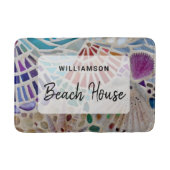 Persoonlijke Strandschelp Huis Badmat (Voorkant)