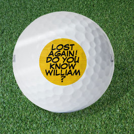 Persoonlijke stripboek Pop Art Bericht Golfballen