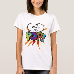 Persoonlijke stripboek Pop Art klaar om te knallen T-shirt
