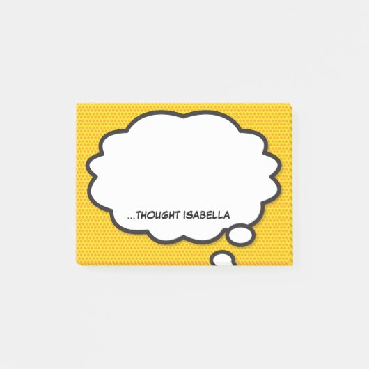 Persoonlijke stripboek pret spreekballon post-it® notes (Voorkant)