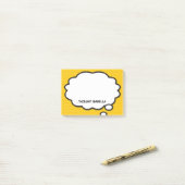 Persoonlijke stripboek pret spreekballon post-it® notes (Op bureau)