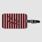 Persoonlijke Stripe Bagagelabel (Voorkant (horizontaal))
