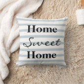 Persoonlijke Striped Home Sweet Home Kussen (Deken)