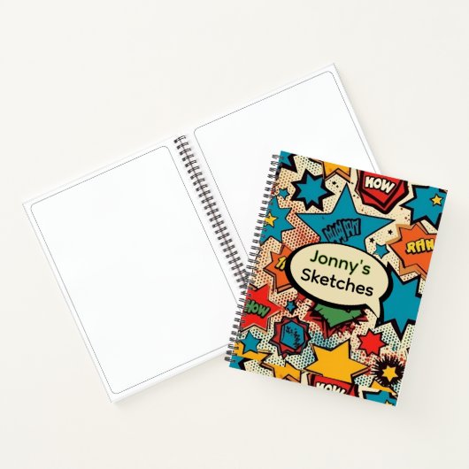 Persoonlijke striptekening notitieboek (Binnen)