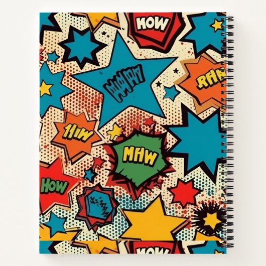 Persoonlijke stripverhaal schets notitieboek (Achterkant)