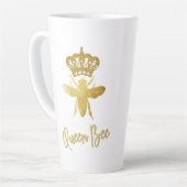 Persoonlijke structeur BEE ĀGold Crown Latte Latte Mok (Linkerhoek)