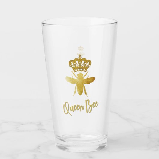 Persoonlijke structeur BEE ĀGold Crown Tall Glass Glas (Voorkant)