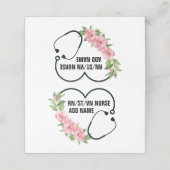 Persoonlijke studentegistratie-veteraanverpleegkun afsprakenkaart (Buitenkant ongevouwen)