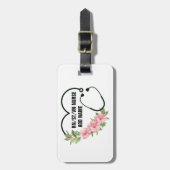 Persoonlijke studentegistratie-veteraanverpleegkun bagagelabel (Voorkant verticaal)