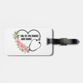 Persoonlijke studentegistratie-veteraanverpleegkun bagagelabel (Achterkant horizontaal)
