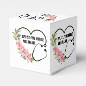 Persoonlijke studentegistratie-veteraanverpleegkun bedankdoosjes (Achterkant)