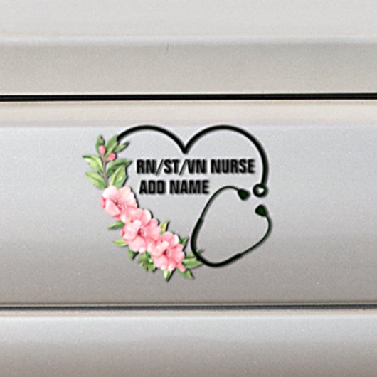 Persoonlijke studentegistratie-veteraanverpleegkun bumpersticker