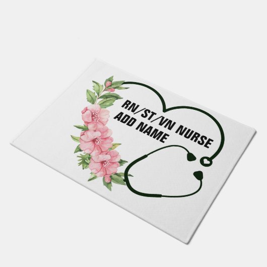 Persoonlijke studentegistratie-veteraanverpleegkun deurmat (Schuin)