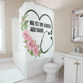 Persoonlijke studentegistratie-veteraanverpleegkun douchegordijn (In situ)