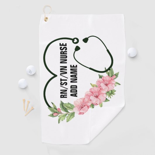 Persoonlijke studentegistratie-veteraanverpleegkun golfhanddoek (Insitu)