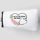 Persoonlijke studentegistratie-veteraanverpleegkun golfheadcover (Voorkant)