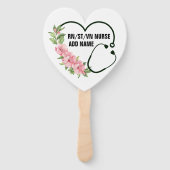 Persoonlijke studentegistratie-veteraanverpleegkun handwaaier (Voorkant)