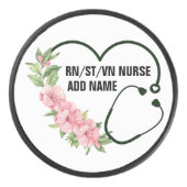 Persoonlijke studentegistratie-veteraanverpleegkun hockey puck (Voorkant)