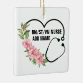 Persoonlijke studentegistratie-veteraanverpleegkun keramisch ornament (Rechts)
