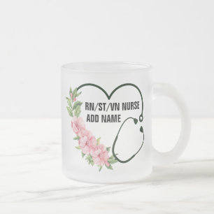 Persoonlijke studentegistratie-veteraanverpleegkun matglas koffiemok