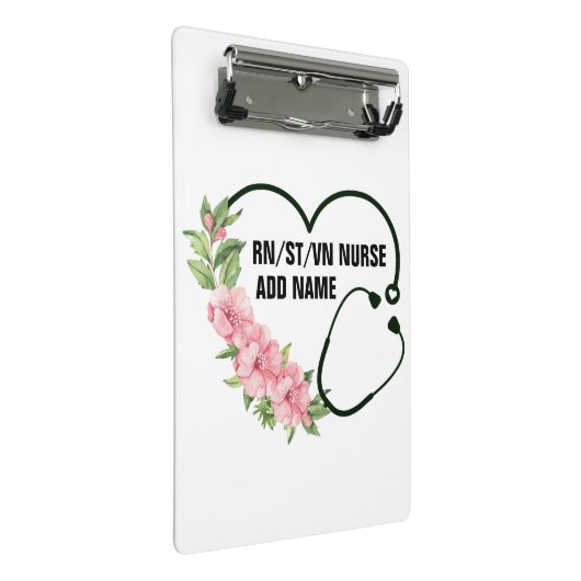 Persoonlijke studentegistratie-veteraanverpleegkun mini klembord (Schuin)