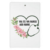 Persoonlijke studentegistratie-veteraanverpleegkun mini klembord (Achterkant)