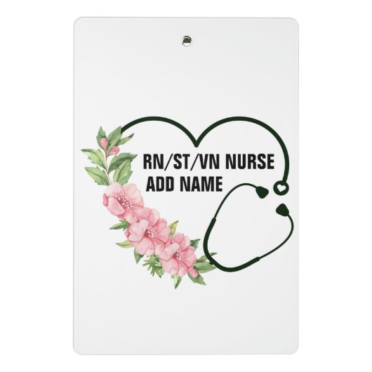 Persoonlijke studentegistratie-veteraanverpleegkun mini klembord (Achterkant)