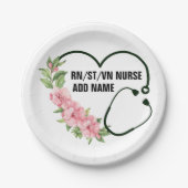 Persoonlijke studentegistratie-veteraanverpleegkun papieren bordje (Voorkant)