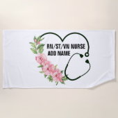 Persoonlijke studentegistratie-veteraanverpleegkun strandlaken (Voorkant)