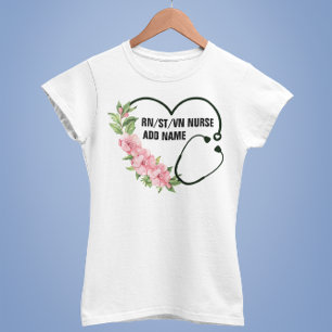 Persoonlijke studentegistratie-veteraanverpleegkun t-shirt