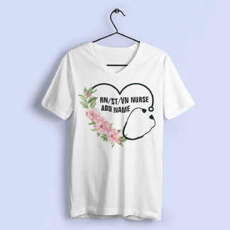 Persoonlijke studentegistratie-veteraanverpleegkun t-shirt