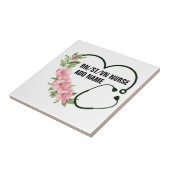 Persoonlijke studentegistratie-veteraanverpleegkun tegeltje (Zijkant)