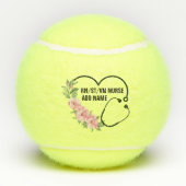 Persoonlijke studentegistratie-veteraanverpleegkun tennisballen (Achterkant)