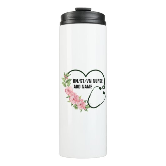 Persoonlijke studentegistratie-veteraanverpleegkun thermosbeker (Voorkant)
