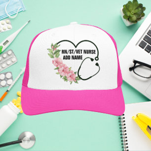 Persoonlijke studentegistratie-veteraanverpleegkun trucker pet