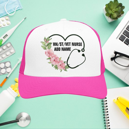 Persoonlijke studentegistratie-veteraanverpleegkun trucker pet