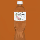 Persoonlijke studentegistratie-veteraanverpleegkun waterfles etiket