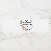 Persoonlijke studentegistratie-veteraanverpleegkun waterfles etiket (Enkel label)