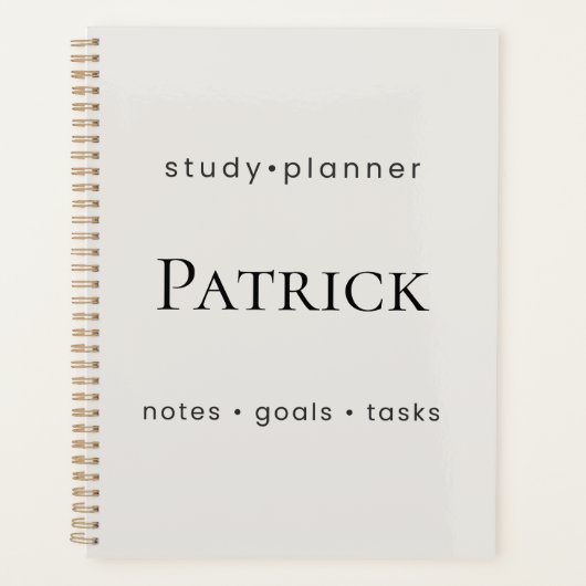Persoonlijke Studietijdplanner Esthetische Student Planner (Voorkant)