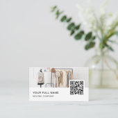 Persoonlijke stylist QR Code Logo Social Media Visitekaartje (Staand voorkant)