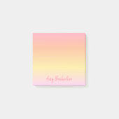 Persoonlijke subtiele ombre Sunset Post-it® Notes (Voorkant)