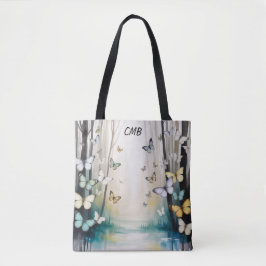 Persoonlijke Subtiele Vlinders Tote Bag