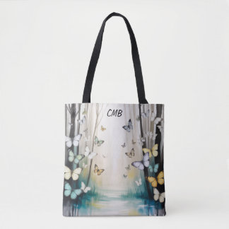 Persoonlijke Subtiele Vlinders Tote Bag