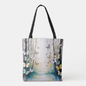 Persoonlijke Subtiele Vlinders Tote Bag (Achterkant)