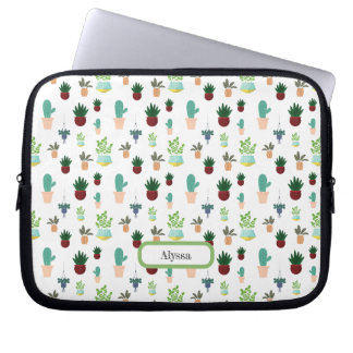Persoonlijke Succulente Cacti laptophoes Laptop Sleeve