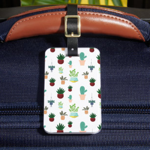 Persoonlijke Succulente Cactussen Bagagelabel