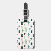 Persoonlijke Succulente Cactussen Bagagelabel (Voorkant verticaal)