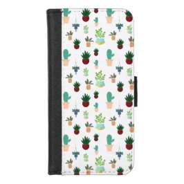 Persoonlijke Succulente Cactussen iPhone 8/7 Portemonnee Hoesje