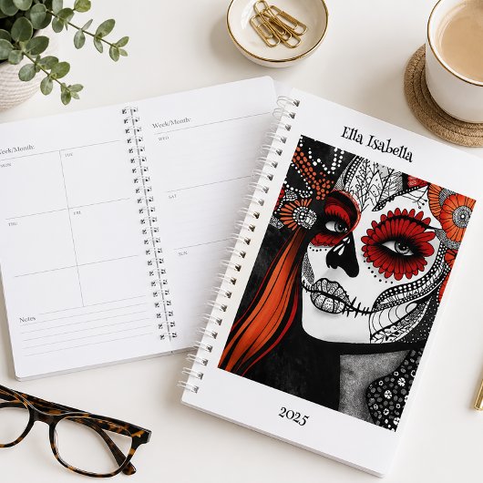 Persoonlijke Suiker Schedel La Catrina Op Maat Planner