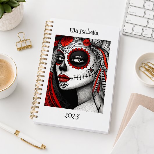 Persoonlijke Suiker Schedel La Catrina Planner